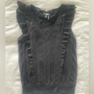 Paige Ruffle Sweater Tank